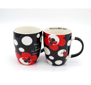 SKODELICA / LONČEK ATALA 350 ML PIKAPOLONICA ČRN