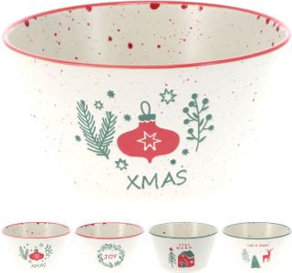 SKODELICA ZA KOSMIČE EH 14 CM RAZLIČNI ZIMSKI DEKORJI KERAMIČNA