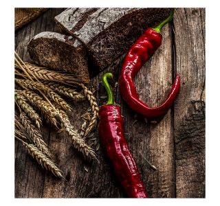 SLIKA STYLER FEFERONI STEKLENA 30X30 GL170