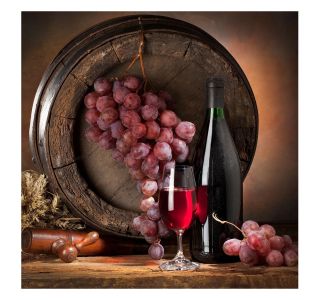 SLIKA STYLER VINO STEKLENA 30X30 GL066