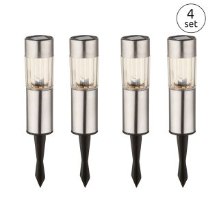 SOLARNA VRTNA SVETILKA GLOBO PALICA INOX 4X 0.06 W 3.2 V, TOPLO BELA