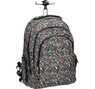 ŠOLSKA TORBA NA KOLESIH STREET TROLLEY ROUND CANVAS ZIGGY