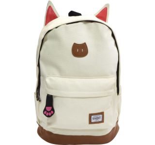 ŠOLSKI NAHRBTNIK STREET ROUND CAT WHITE
