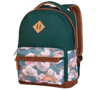 ŠOLSKI NAHRBTNIK TARGET CANVAS FLORAL GREEN 26777