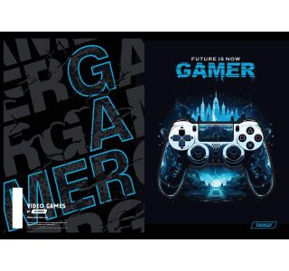 ŠOLSKI ZVEZEK TARGET A4 BREZČRTNI GAMER 28893 52L