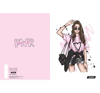 ŠOLSKI ZVEZEK TARGET A4 BREZČRTNI GIRL POWER 28181 52L