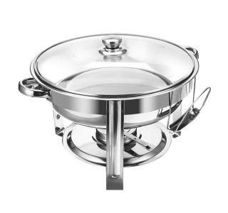 SPECIALNA POSODA ALPEKS CHAFING OKROGEL S STEKL. POKROVOM 4.2L JW-C601