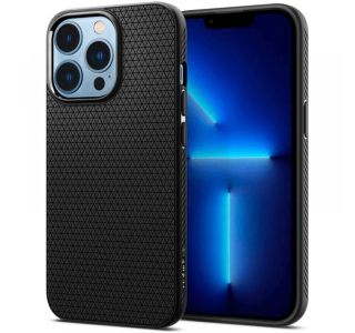 SPIGEN LIQUID AIR SILIKONSKI OVITEK ZA IPHONE 15 PRO ČRN