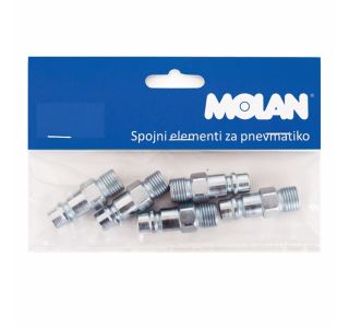 SPOJNI ELEMENT MOLAN VTIČ 1/4 ZN 5 KOS