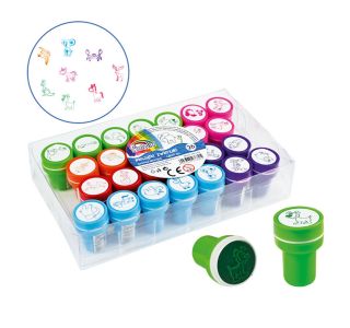 ŠTAMPILJKA RAYHER ŠTAMPILJKE Z BLAZINICO ŽIVALI, 6 BARV, SET 26