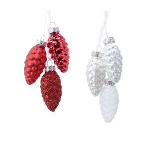 STORŽI NA VRVICI, BEL, RDEČ. FI 2.5 CM, SORT.