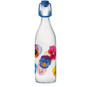 STEKLENICA ZA VODO CERVE 1 LIT POP FLOWER S POKROVOM
