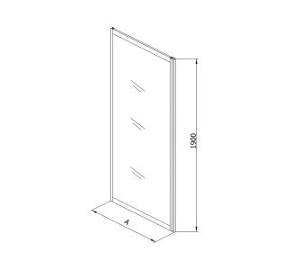 STENA KOLPA SAN TS 70/CH NEW Q LINE H190 SILVER PR. ČINČILA ST.