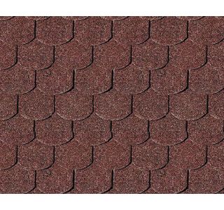 STREŠNE SKODLE KARIBU KLASIČNE TEMNO RDEČE