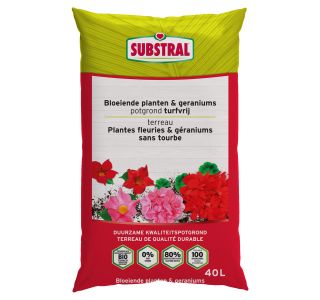 SUBSTRAT ZA OKR. RASTLINE SUBSTRAL ZEMLJA ZA BALKONSKE RAST. IN PELARG.BREZ ŠOTE 40L
