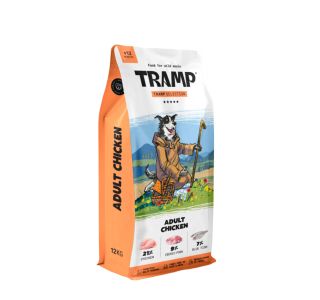 SUHA HRANA ZA PSE TRAMP SELECTION ADULT CHICKEN SUHA HRANA ZA ODRASLE PSE S PIŠČANCEM, 3 KG