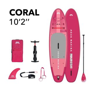 SUP AQUA MARINA CORAL 10'2' BT-23COPR RASPBERRY SUP AQUA MARINA CORAL 10'2' BT-23COPR RASPBERRY