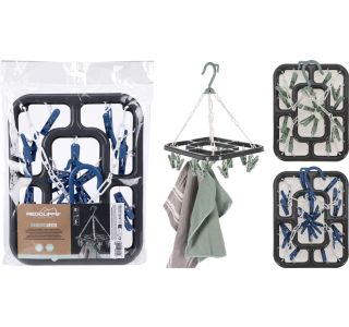 SUŠILO EH VISEČE ZA KUHINJSKE KRPE Z 18 ŠČIPALKAMI