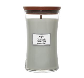 SVEČA V KOZARCU WOODWICK CLASSIC LARGE LAVENDER & CEDAR SVEČA V KOZARCU WOODWICK CLASSIC LARGE LAVENDER & CEDAR