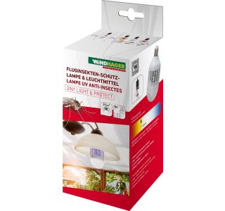 ZAŠČITA PRED INSEKTI WINDHAGER SVETILKA ZA KOMARJE 2V1 1W / 9W ZAŠČITA PRED INSEKTI WINDHAGER SVETILKA ZA KOMARJE 2V1 1W / 9W