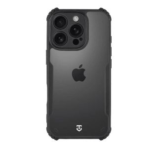 TACTICAL QUANTUM SILIKONSKI OVITEK ZA IPHONE 16 PRO - PROZORNO ČRN