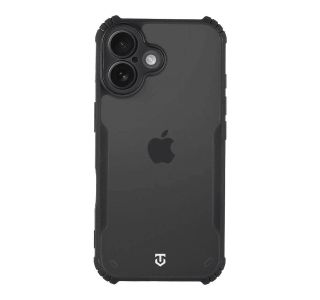 TACTICAL QUANTUM SILIKONSKI OVITEK ZA IPHONE 16 - PROZORNO ČRN