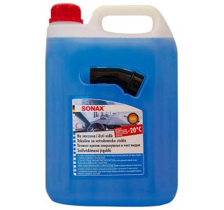 SONAX TEKOČINA ZA VETROBRANSKO STEKLO DO -20°C 5L