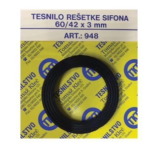 TESNILO KLEČ ZA REŠETKO SIFONA FI 60/42X3 MM TESNILO KLEČ ZA REŠETKO SIFONA FI 60/42X3 MM