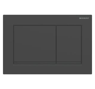 TIPKA, AKTIVIRNA GEBERIT OMEGA 20 EASY ČRNA MAT DVOKOLIČINSKA