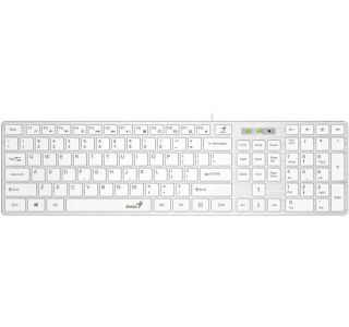 TIPKOVNICA GENIUS SLIMSTAR 126 USB BELA