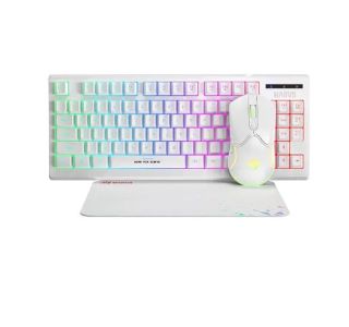 TIPKOVNICA MARVO CM310 TIPKOVNICA TKL & MIŠKA &PODLOGA (3V1) BELA