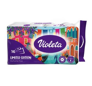 TOALETNI PAPIR VIOLETA LIMITED EDITION 16/1 3-SLOJNI TOALETNI PAPIR VIOLETA LIMITED EDITION 16/1 3-SLOJNI