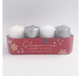 TOP SVEČA MULLER ADVENT SREBRNA MIX 40X70 4/1