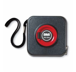 TRAČNI METER MM-SKALA BMI 10M KOVINSKI TRAK BELOL.