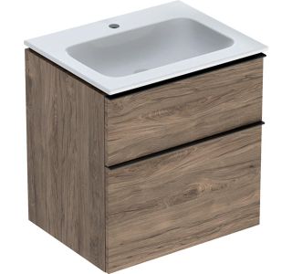 UMIVALNIŠKA ENOTA GEBERIT ICON 60 Z UMIVALNIKOM OREH -HICKORY, ROČAJ LAVA