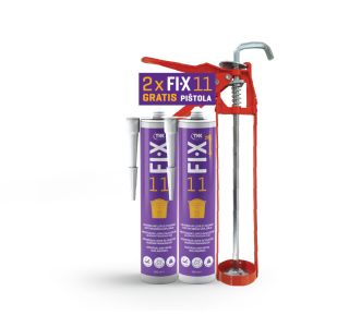 UNIVERZALNO LEPILO FIX 11 2X 300 ML + PIŠTOLA GRATIS UNIVERZALNO LEPILO FIX 11 2X 300 ML + PIŠTOLA GRATIS