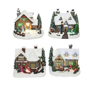 VASICA LUMINEO HIŠA 15X22.5X18.5 CM SORT