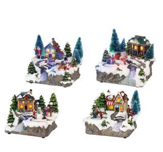 VASICA LUMINEO HIŠKA Z REKO 16X19X15 CM SORT