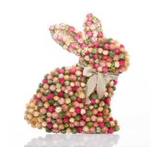 VELIKONOČNA DEKORACIJA V OBLIKI ZAJCA IZ NARAVNIH MATERIALOV VELIKONOČNA DEKORACIJA V OBLIKI ZAJCA IZ NARAVNIH MATERIALOV