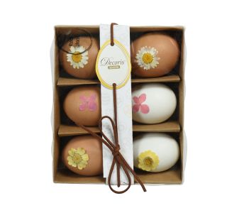 VELIKONOČNI PROGRAM DECORIS JAJČKA V DAR. ŠKATLI, 6/1 NATUR