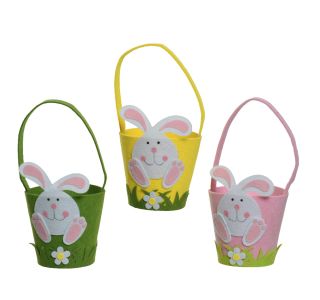 VELIKONOČNA KOŠARICA ZAJČEK Z ROČAJEM, SORT. VELIKONOČNA KOŠARICA ZAJČEK Z ROČAJEM, SORT.