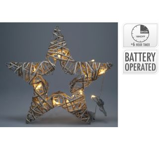 VENČEK EH OKRASNI VENEC ZVEZDA Z LED LUČKAMI