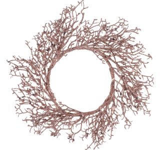 VENČEK EH Z BLEŠČICAMI 35 CM BAKREN