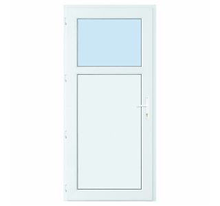 VHODNA PVC VRATA CANDO DRAVA BELA 98X208 CM L S KLJUKO