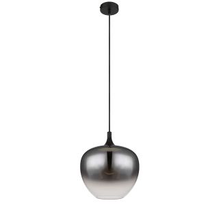 VISEČA SVETILKA MAXY 1XE27 ČRNA / DIMLJENO STEKLO VISEČA SVETILKA MAXY 1XE27 ČRNA / DIMLJENO STEKLO