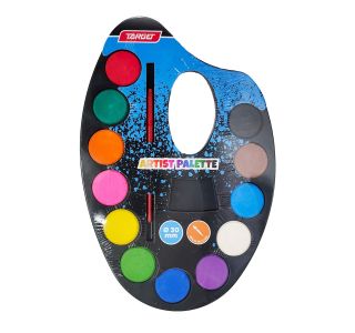 VODENE BARVICE TARGET NA PALETI S ČOPIČEM 12/1 28263