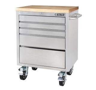 VOZIČEK ZA ORODJE TACTIX 680X467X952 MM 5 PREDALOV NERJAVEČ VOZIČEK ZA ORODJE TACTIX 680X467X952 MM 5 PREDALOV NERJAVEČ