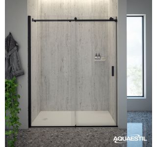 VRATA AQUAESTIL ARTEGO D 130 L ZA NIŠO ČRNI PROF. PROZ. STEK.