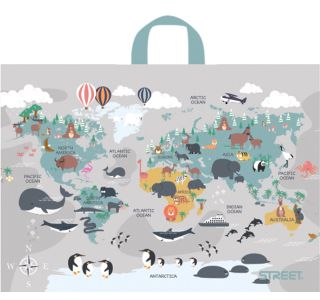 VREČKA ZA RISALNI BLOK STREET LARGE ANIMAL