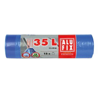 VREČKE ZA SMETI ALUFIX 35 L S TRAKOM 15/1 50X60 CM